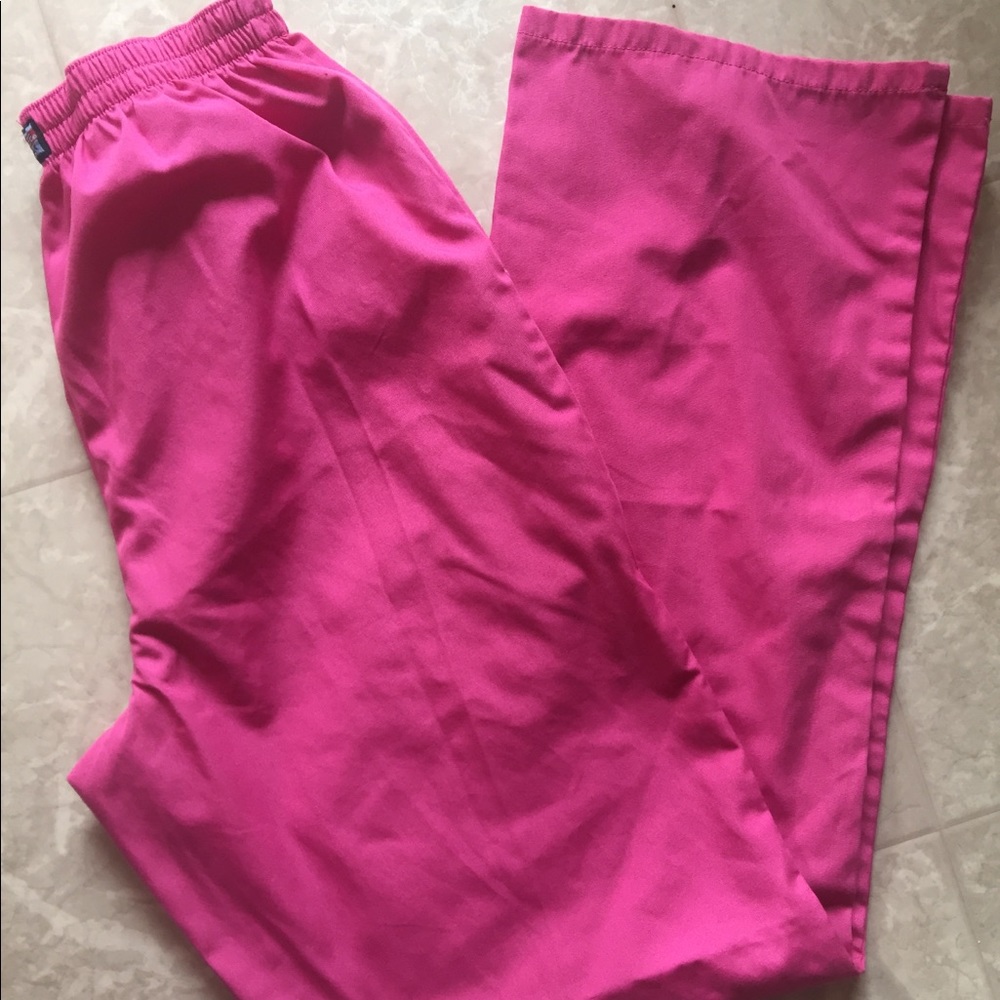 Cherokee hot pink scrub bottoms pants ( scrubs )